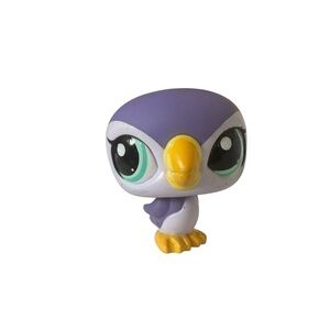 Littlest Pet Shop #2060 Purple Blue White Puffin